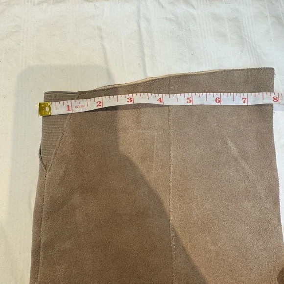 Tan suede leather Women's Boots - pointed toe size 7.5 - Picture 10 of 10